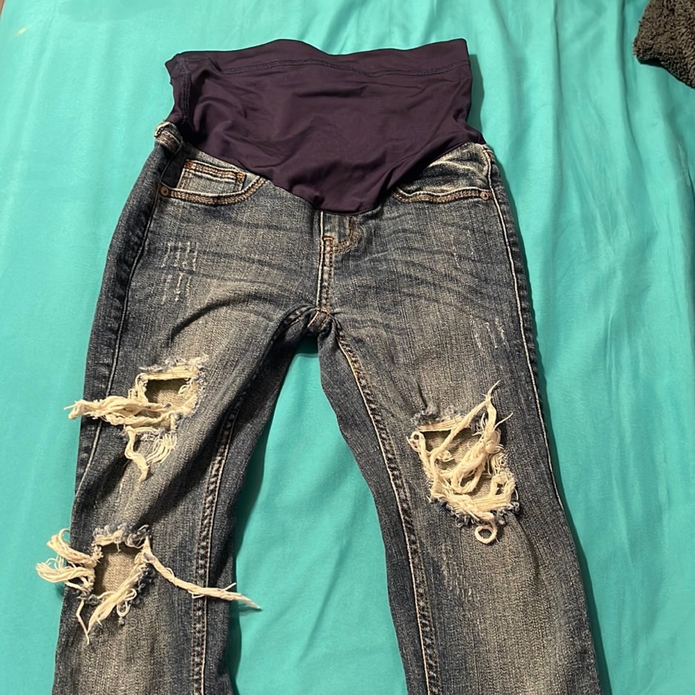 Pink Blush maternity jeans